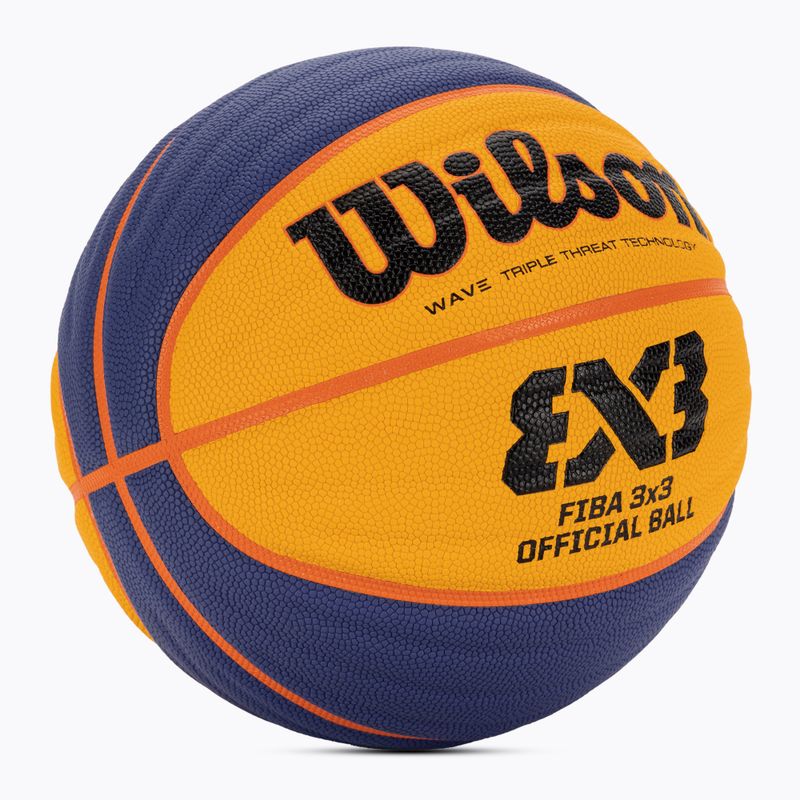 Basketbalový míč Wilson Fiba 3x3 Game blue/yellow velikost 6 2