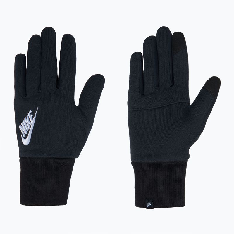 Dámské běžecké rukavice Nike Club Fleece black/white 2