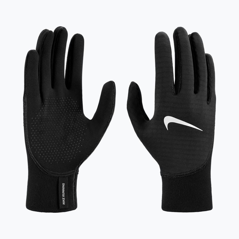 Dámské běžecké rukavice Nike Therma-Fit Pacer Sphere Midweight RG black/black/silver