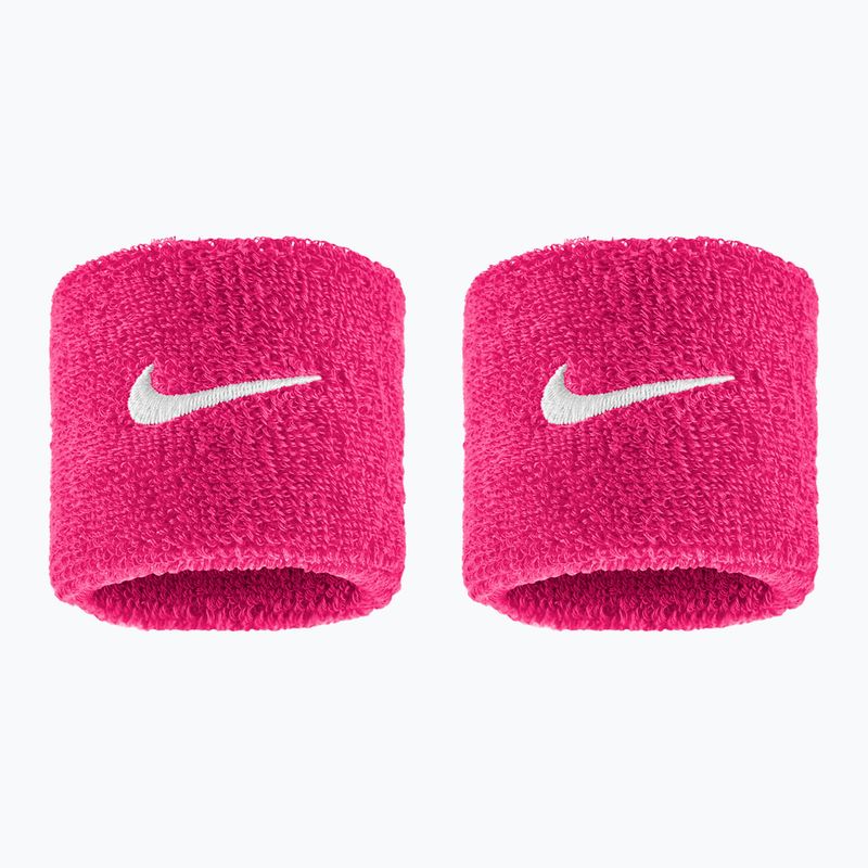 Potítka na zápěstí Nike Swoosh Classic Wristbands 2 ks. vivid pink/white