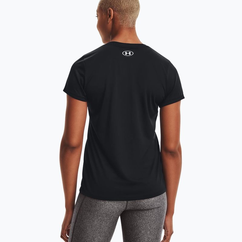 Dámské sportovní tričko Under Armour Tech SSV - Solid černo-stříbrné 1255839 2