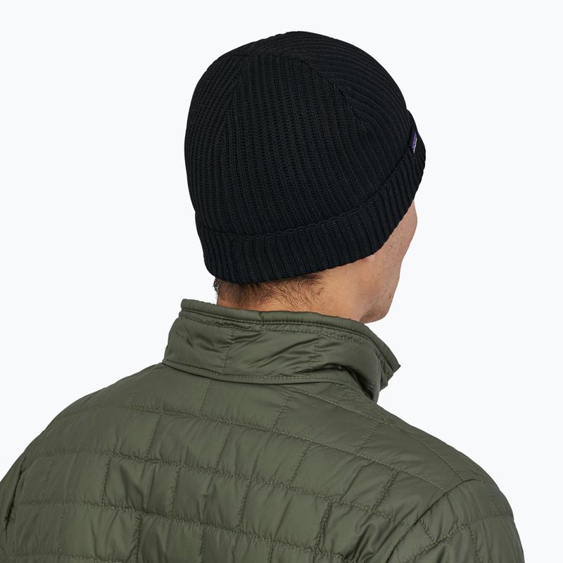 Zimní čepice Patagonia Fishermans Rolled Beanie black 3