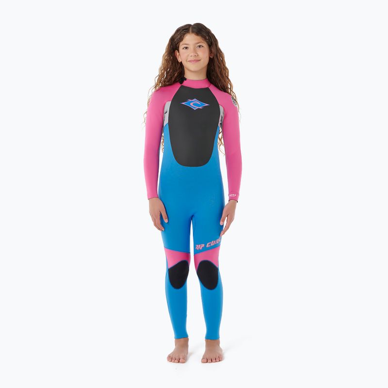 Dětský plavecký neopren Rip Curl Omega 3/2mm Back Zip pink