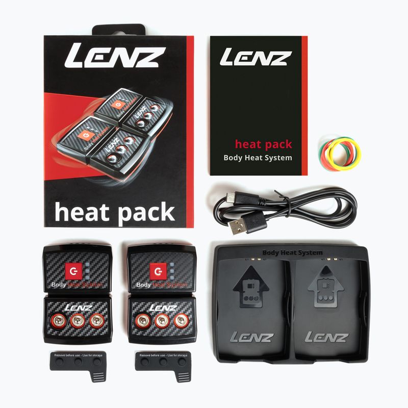 Baterie do ponožek Lenz Heat Pack 2.0 (USB) 2 ks black/ red 4