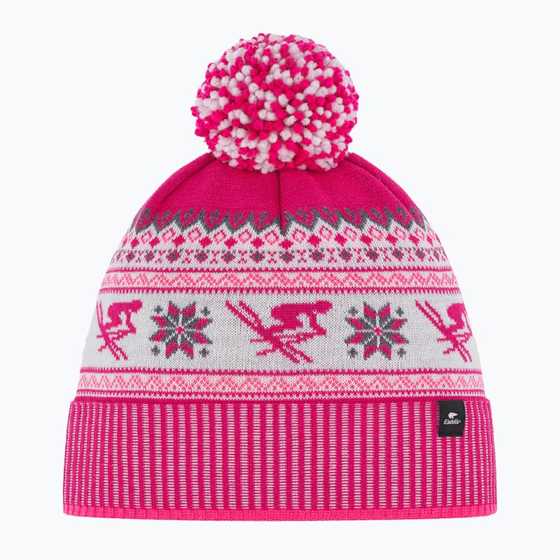 Zimní čepice Eisbar Retroski Pompon pitti pink