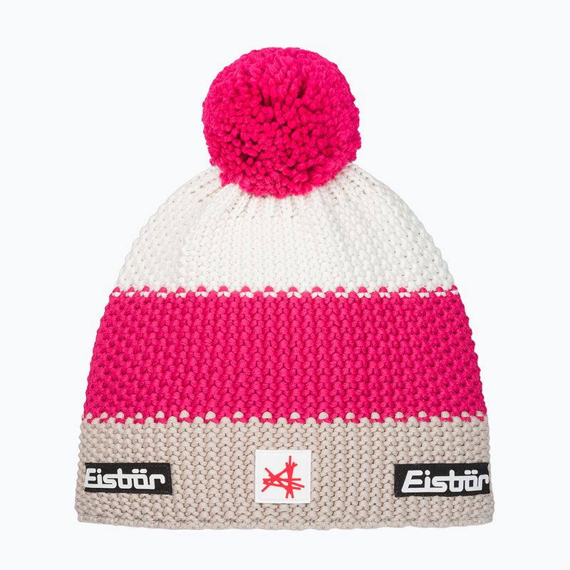 Zimní čepice Eisbar Star Pompon SA pink
