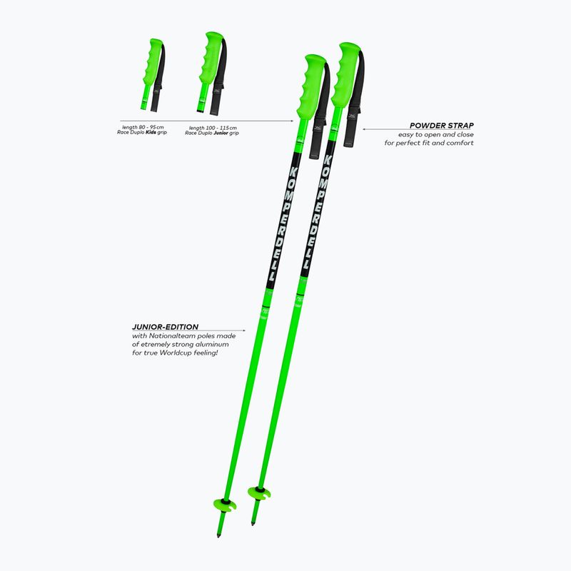 Dětské lyžařské hole Komperdell Nationalteam Jr green 2