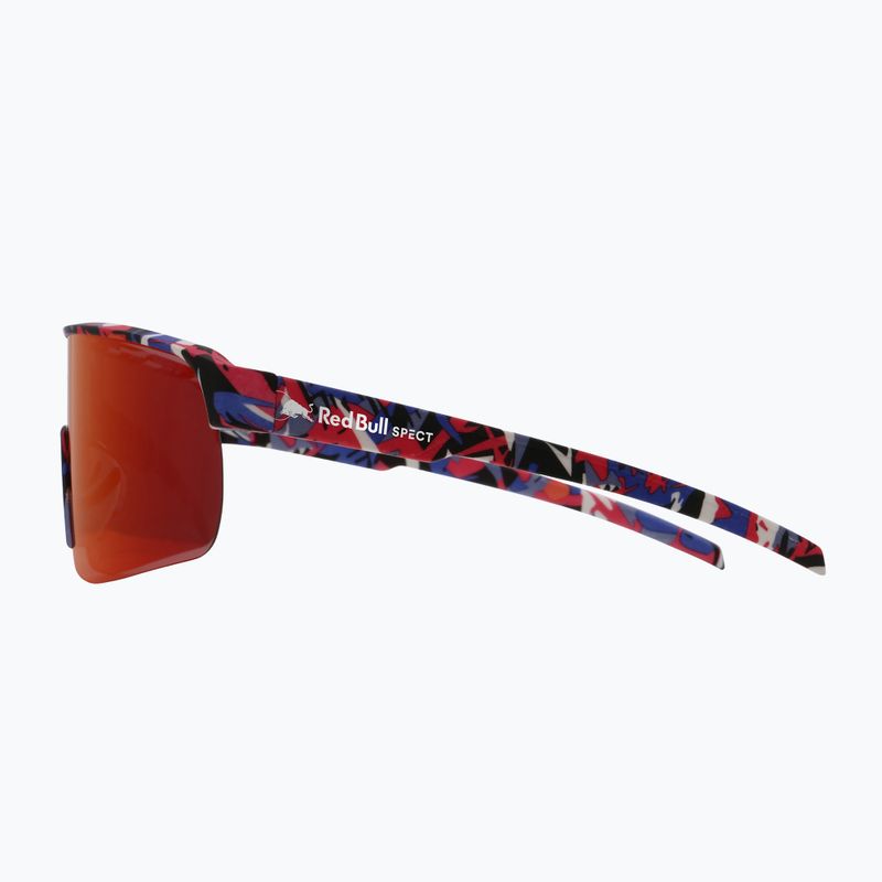 Sluneční brýle Red Bull SPECT Dakota matte blue-burgundy pattern/smoke red-purple mirror 4