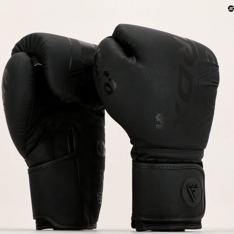Boxerské rukavice RDX F6 matte black 7