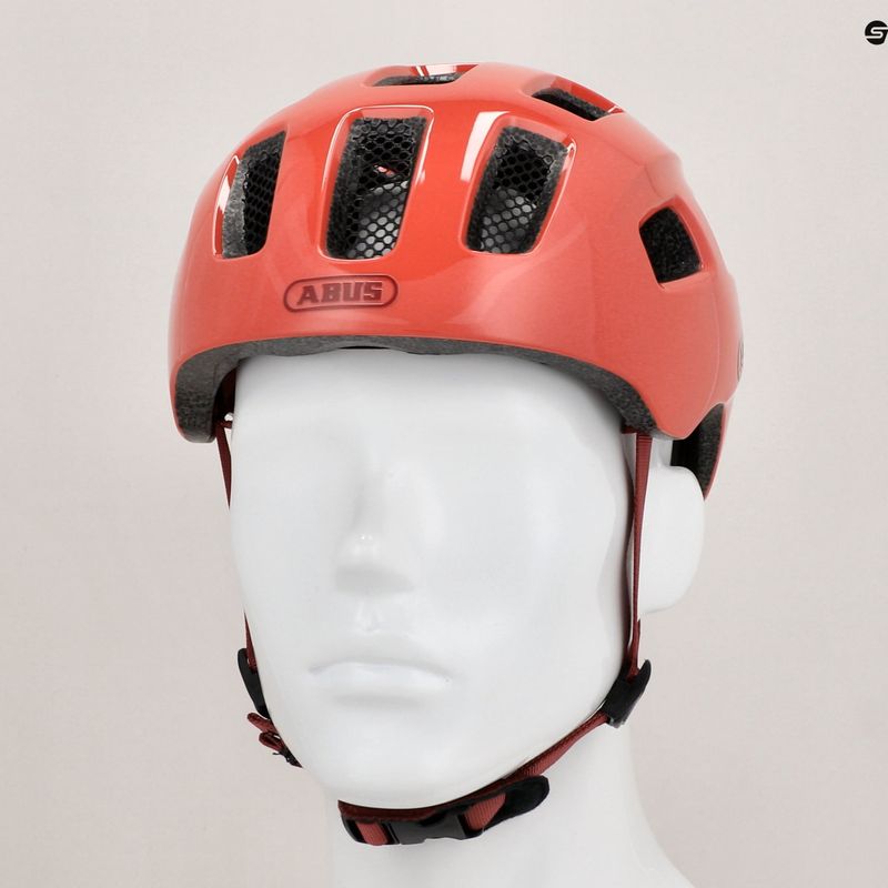 Dětská cyklistická helma ABUS Youn-I 2.0 living coral 9