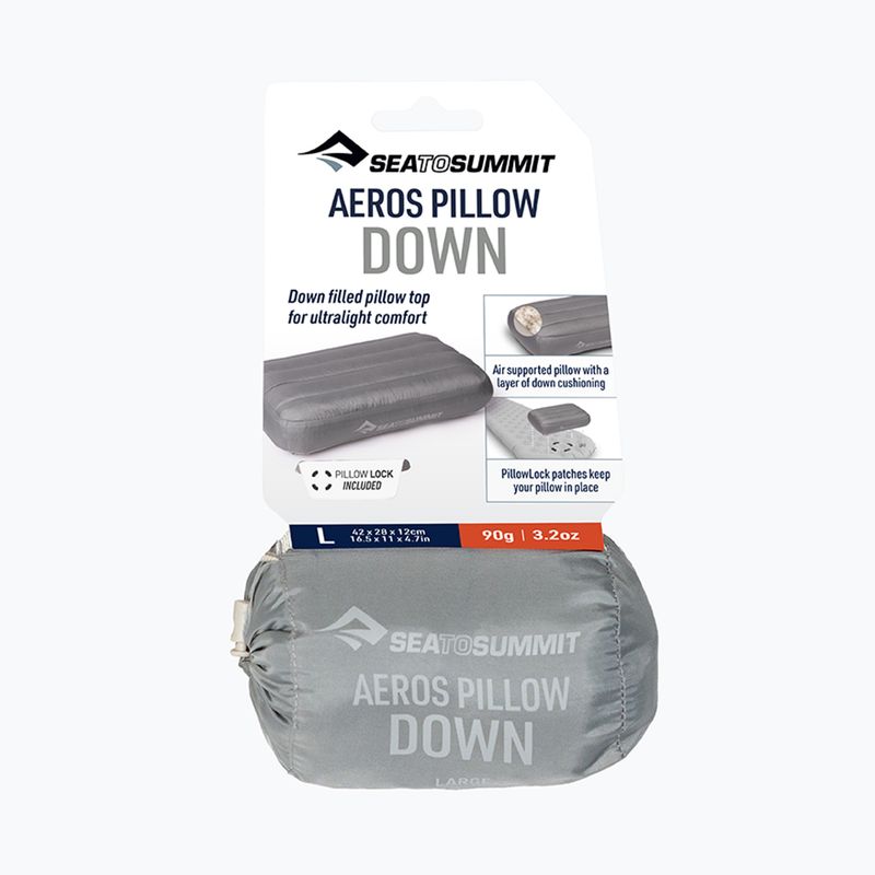 Cestovní polštář Sea to Summit Aeros Down L neutral grey 4