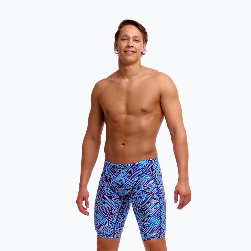 Pánské plavecké jammery Funky Trunks Training Jammers blue bits