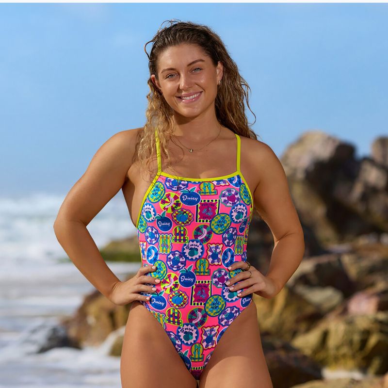 Dámské jednodílné plavky Funkita Tie Me Tight One Piece zesty besty 4