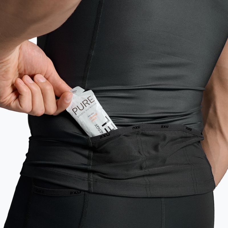 Pánské cyklistické tílko 2XU Core Tri Tank black/white 7