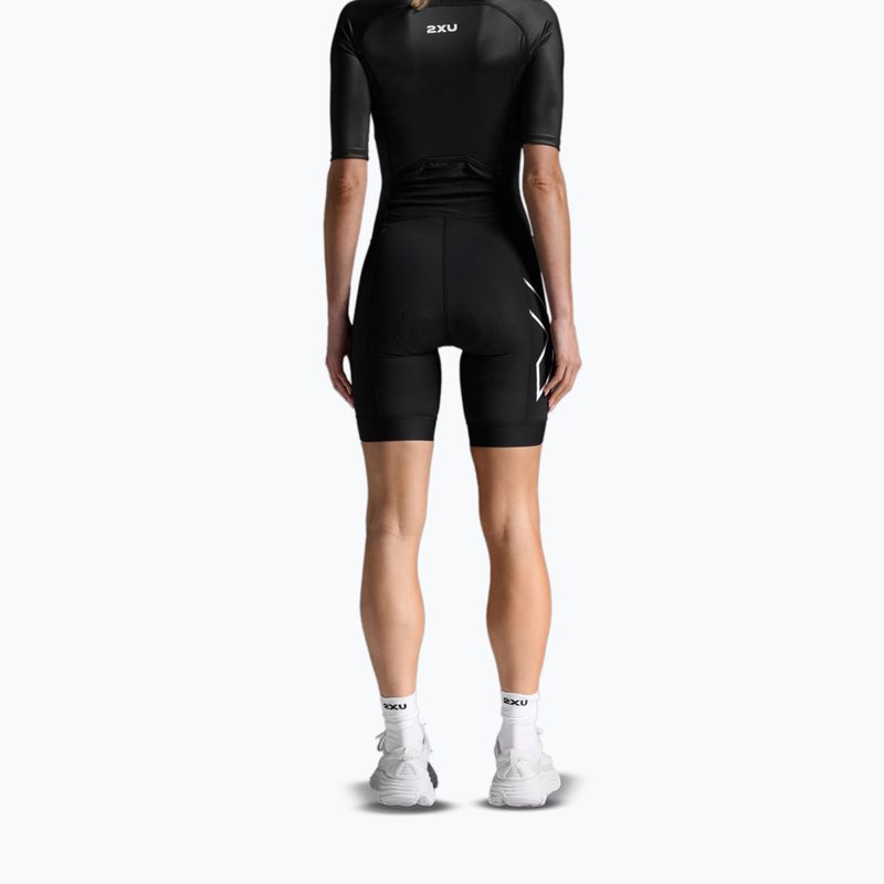 Dámský triatlonová kombinéza 2XU Core Sleeved black/white 2