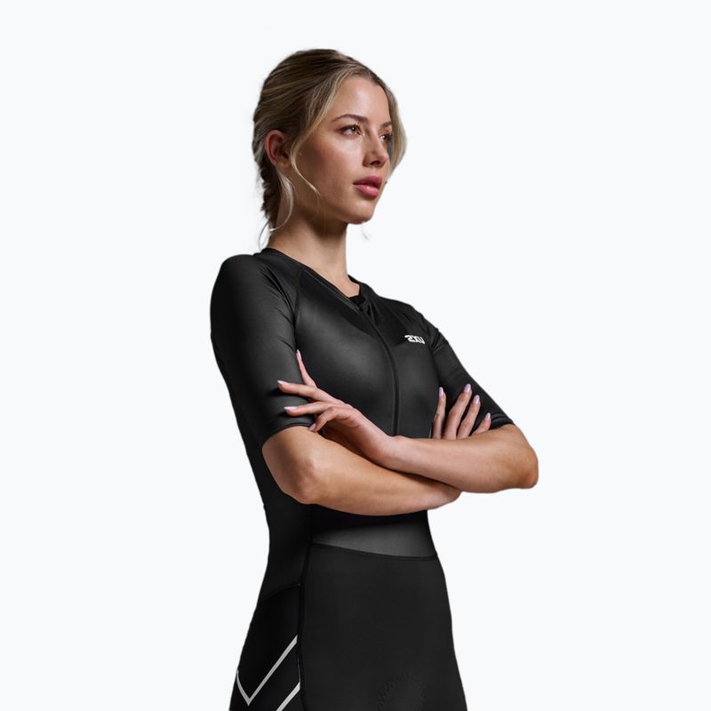 Dámský triatlonová kombinéza 2XU Core Sleeved black/white 4