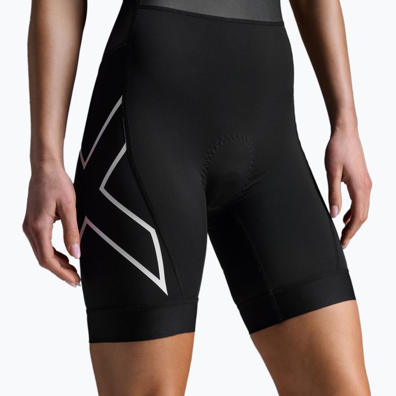 Dámský triatlonová kombinéza 2XU Core Sleeved black/white 7