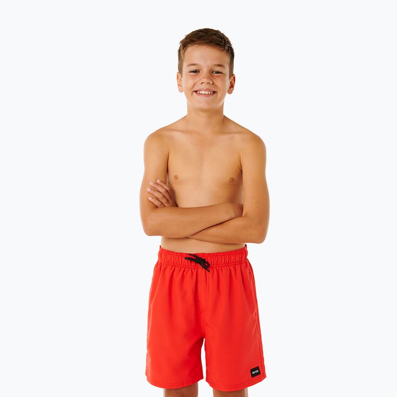 Dětské plavkové šortky Rip Curl Offset Volley red 3