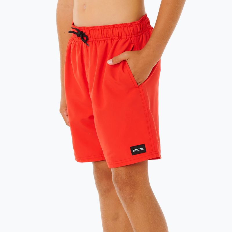 Dětské plavkové šortky Rip Curl Offset Volley red 6