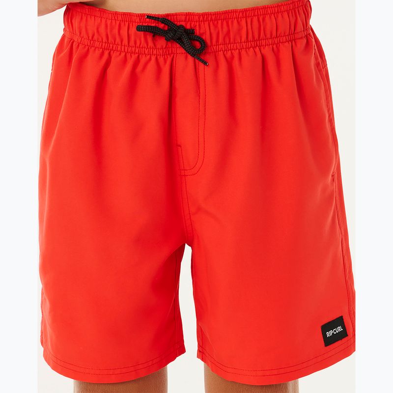 Dětské plavkové šortky Rip Curl Offset Volley red 7