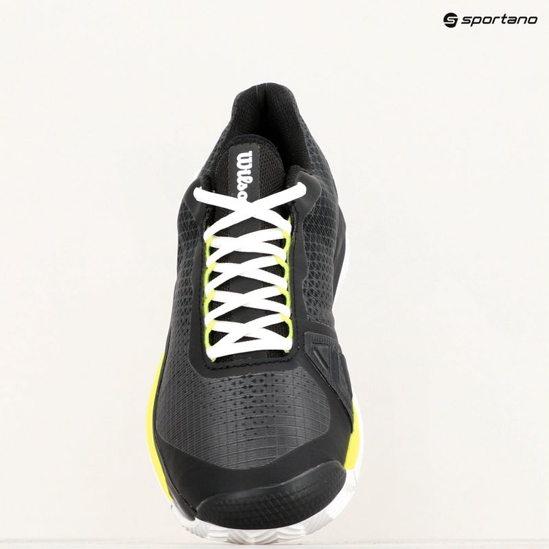 Pánské  tenisové boty  Wilson Rush Pro 4.0 Clay black/white/safety yellow 9