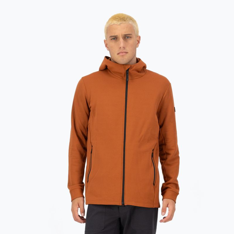 Pánská mikina Mons Royale Arcadia Merino Fleece Hoody ginger