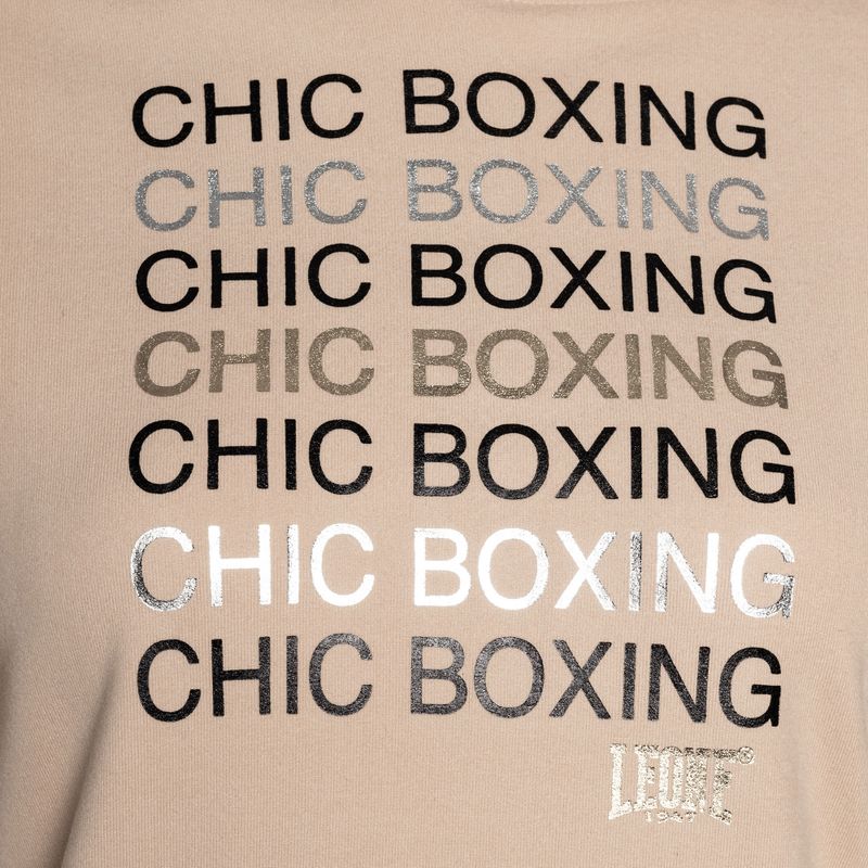 Dámská mikina LEONE 1947 Chic Boxing Hoody beige 8