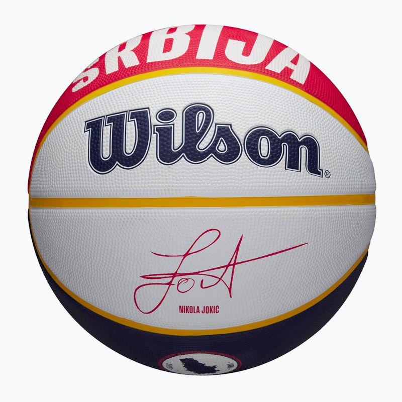 Basketbalový míč Wilson NBA Player Local Jokic blue velikost 7
