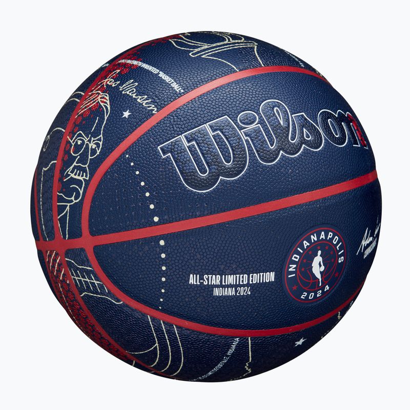 Basketbalový míč Wilson 2024 NBA All Star Collector + krabice brown velikost 7 2