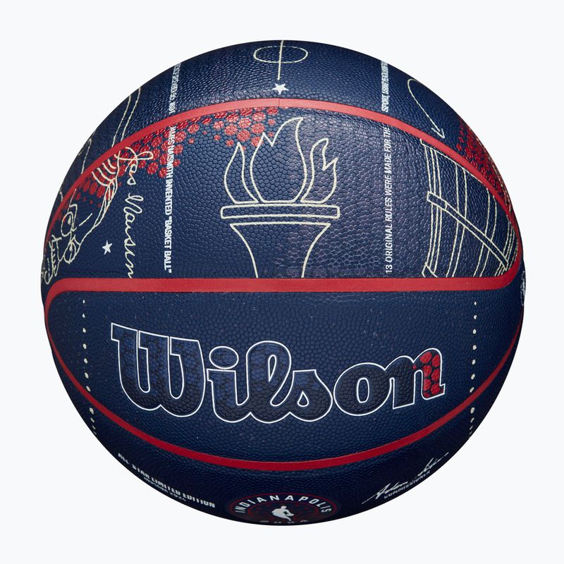 Basketbalový míč Wilson 2024 NBA All Star Collector + krabice brown velikost 7 4