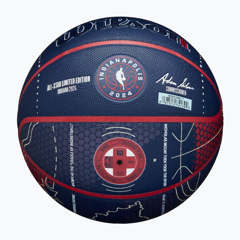 Basketbalový míč Wilson 2024 NBA All Star Collector + krabice brown velikost 7 5