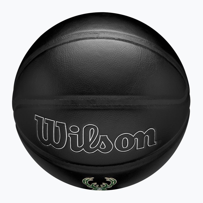Basketbalový míč Wilson NBA Team Premiere Milwaukee Bucks black velikost 7 5