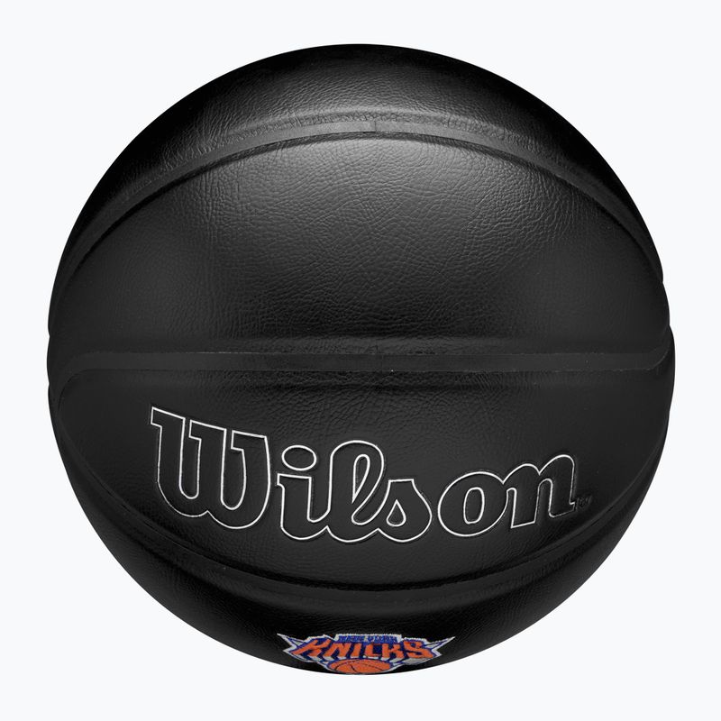 Basketbalový míč Wilson NBA Team Premiere New York Knicks black velikost  7 5
