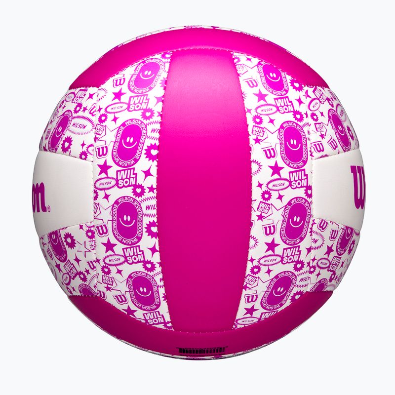Volejbalový míč Wilson Stamp purple/white velikost 5 4