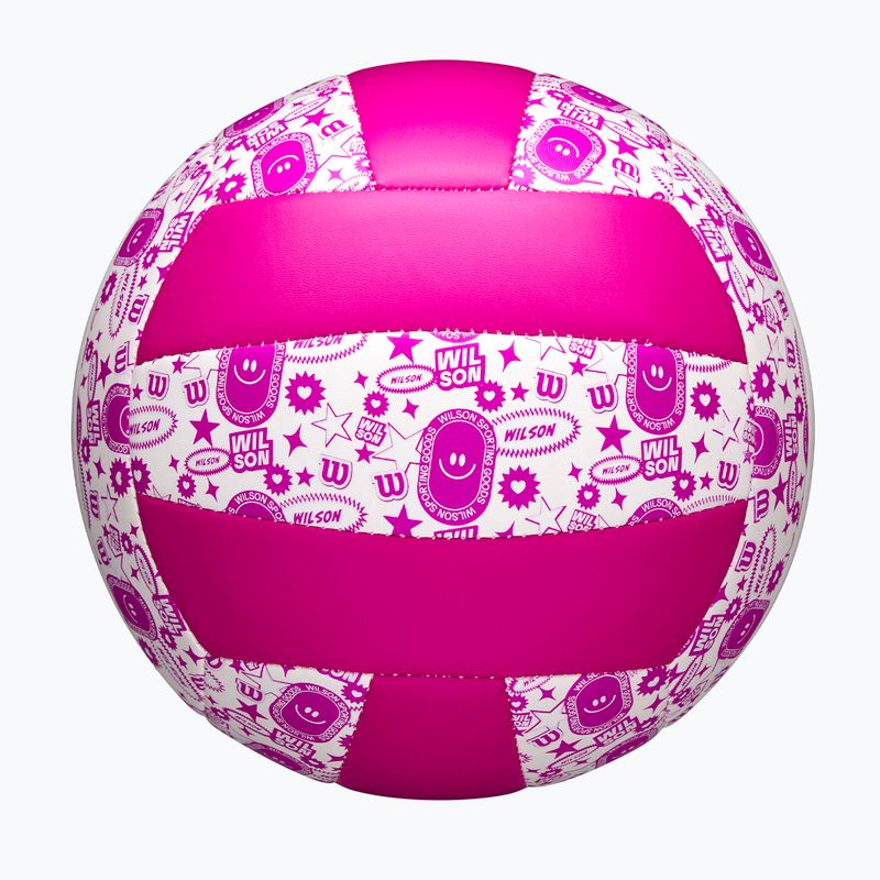 Volejbalový míč Wilson Stamp purple/white velikost 5 6