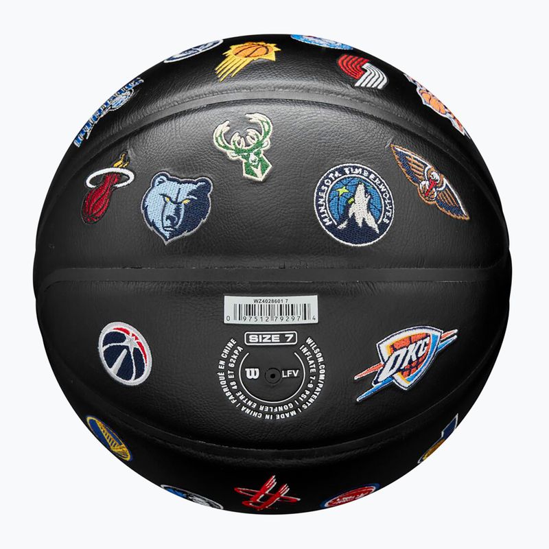 Basketbalový míč Wilson NBA All Team Premiere black velikost  7 3