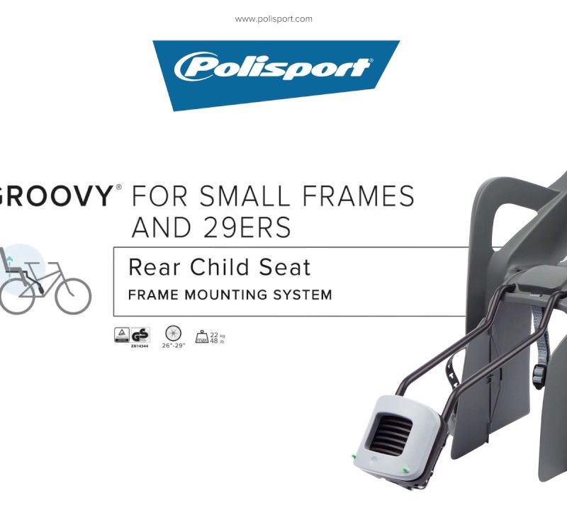 Dětská sedačka na kolo Polisport Groovy Maxi FF 29 carmel brown/black 7