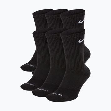 Pánské ponožky Nike Everyday Plus Cushioned Crew 6 pairs black/white