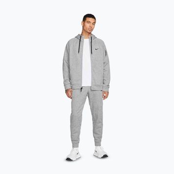 Pánská tréninková mikina Nike Therma Fit Full-Zip dark grey heather/particle grey/black