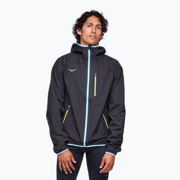 Pánská běžecká bunda HOKA Tecsky Waterproof black