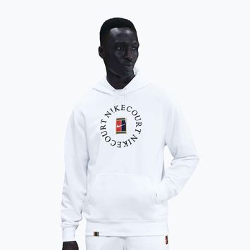 Pánská tenisová mikina Nike Court Dri-Fit Heritage French Terry Hoodie white/black