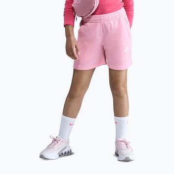 Dětské šortky Nike Sportswear Club Fleece med soft pink/med soft pink/white