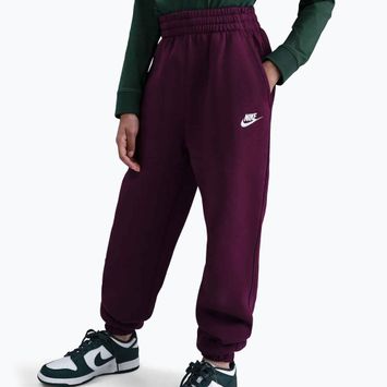 Dětské tepláky Nike Sportswear Club Fleece burgundy/burgundy/white