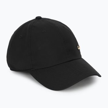 Kšiltovka Nike Dri-Fit Club Unstructured Metal Swoosh black/metallic gold