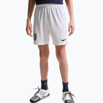 Dětské fotbalové šortky Nike England 2026 Stadium Home white/speed red/obsidian/obsidian