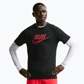 Pánské tričko Nike Dri-Fit Running black/team crimson