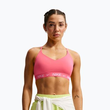 Sportovní podprsenka Nike Dri-Fit Indy Light Support sea coral/sea coral/white