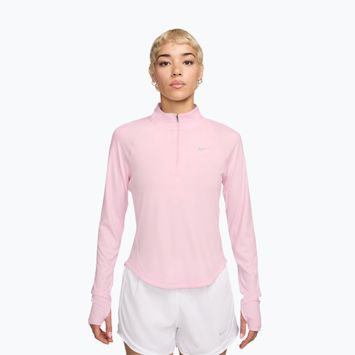Dámské běžecké tričko s dlouhým rukávem Nike Tempo Swoosh Run Dri-Fit 1/4-Zip pink foam/white