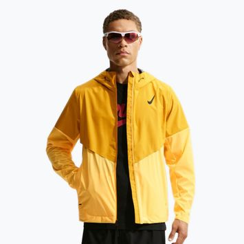 Pánská běžecká bunda Nike AeroSwift Storm-Fit Aerogami university gold/citron pulse/black