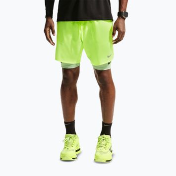 Pánské běžecké šortky Nike Stride Dri-Fit Brief-Lined 7" volt ice